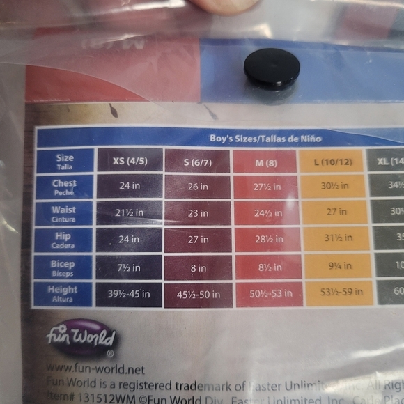 NIP Killer Clown 3 Piece Set Boys Size 8 Halloween Costume - Picture 7 of 8